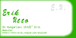 erik utto business card